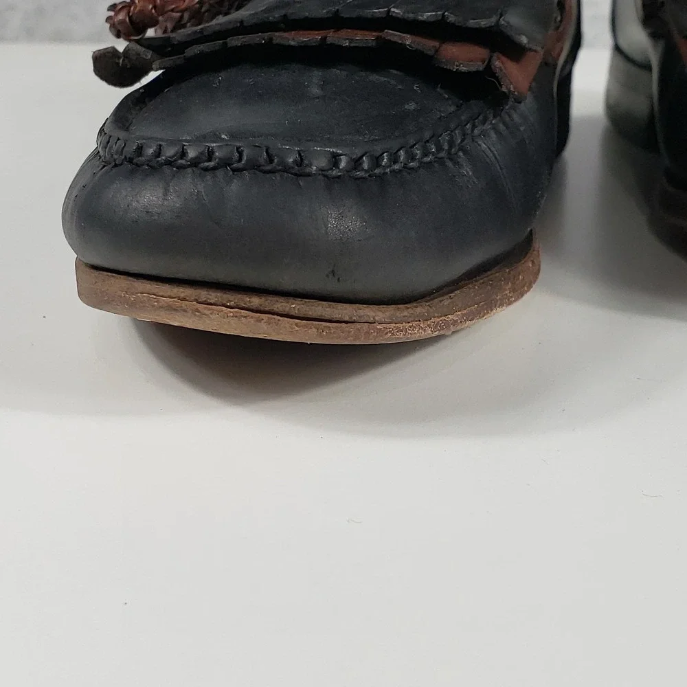 Allen Edmonds Mens‎ Loafers 7 D Black Leather Tassel Dress Shoes Business Casual